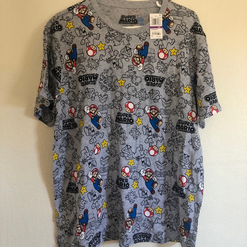 super mario sublimation tee